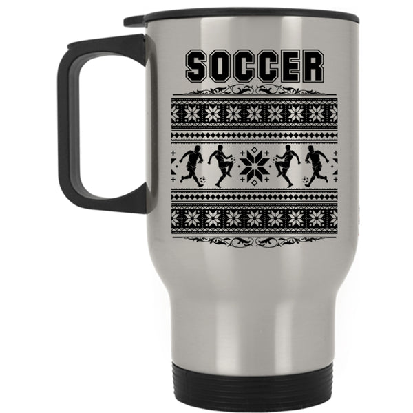 Noel Christmas Travel Mug, Cool Soccer Mug