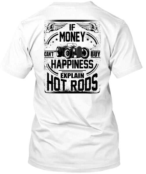 A black t-shirt with the shopify logo