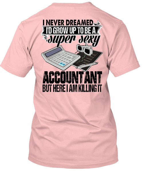 I'd Grow Up To Be An Accountant T Shirt, I Love Accountant T Shirt