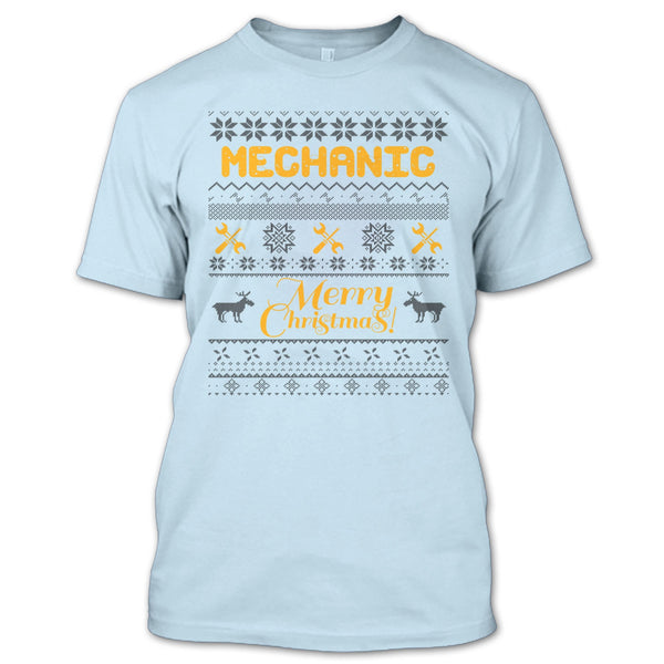 Mechanic Merry Christmas T Shirt, Gift For Merry Christmas T Shirt