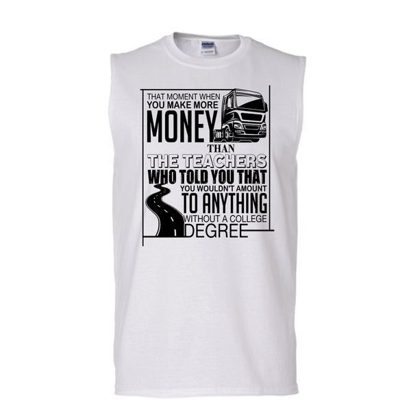 A black t-shirt with the shopify logo