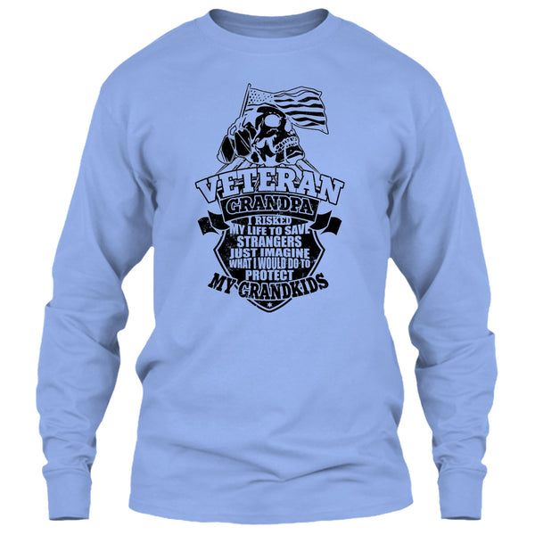 Veteran Grandpa T Shirt, To Protect My Grandkids T Shirt