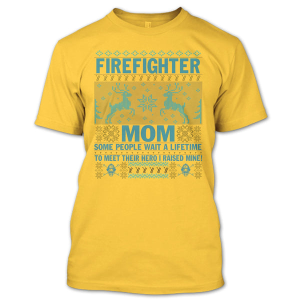 Firefighter Mom T Shirt, Merry Christmas Gift T Shirt