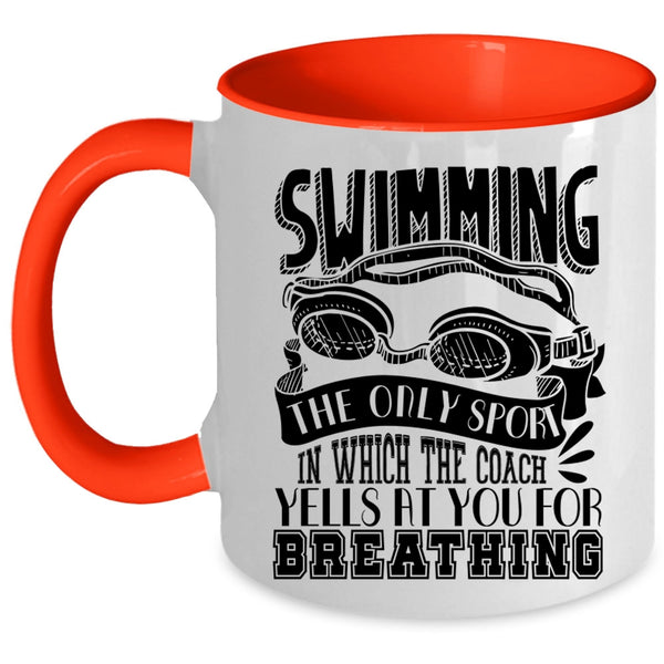 Funny Gift For Swimmer Coffee Mug, Swimming Accent Mug