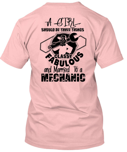 Married To A Mechanic T Shirt, I Love Mechanic T Shirt