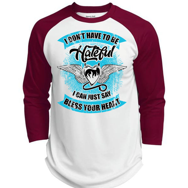 I Can Just Say Bless Your Heart T Shirt, I Love My Life T Shirt, Awesome T-Shirts  (Polyester Game Baseball Jersey)
