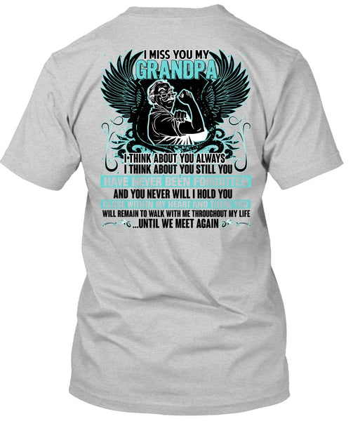 I Miss You My Grandpa T Shirt, I Love Grandpa T Shirt