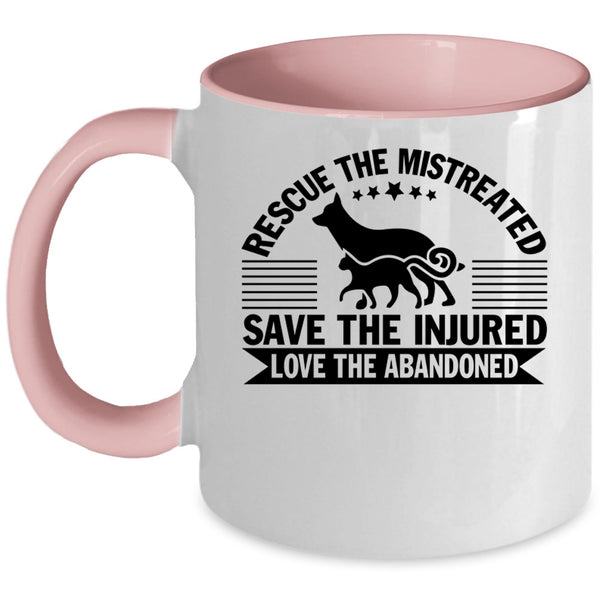 Best Zoologist Coffee Mug, Rescue The Mistreated Accent Mug