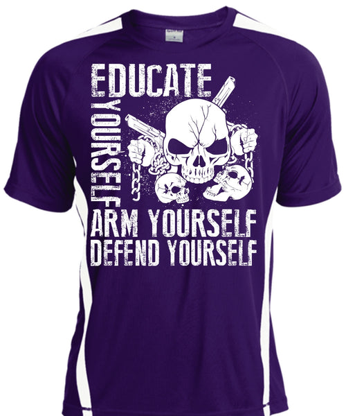 Educate Yourself Arm Yourself T Shirt, Being A Veteran T Shirt, Cool Shirt