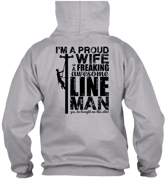 I'm A Proud Wife T Shirt, I Love Lineman T Shirt