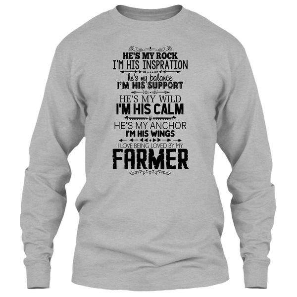 He Is My Rock T Shirt, Coolest Farmer T Shirt