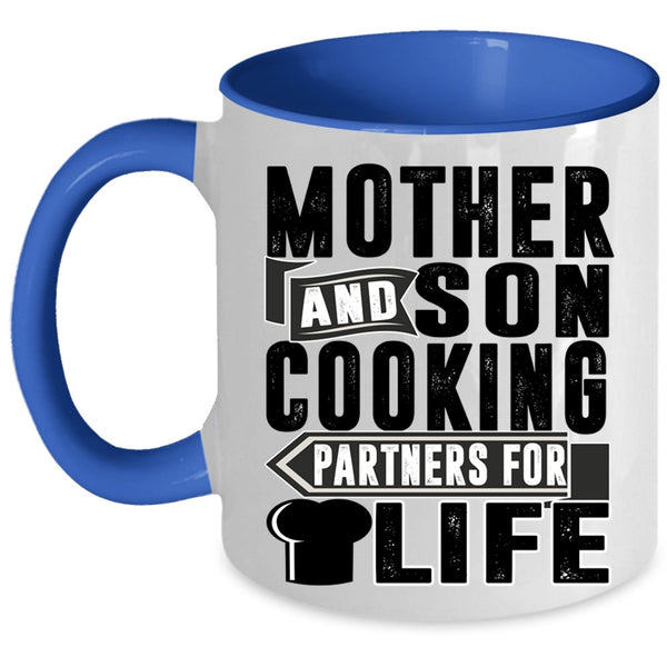 Cooking Partners For Life Coffee Mug, Mother And Son Accent Mug