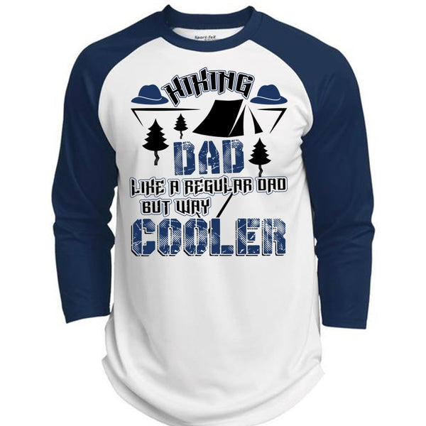 Hiking Dad Like A Regular Dad T Shirt, I Love Hiking T Shirt, Awesome T-Shirts  (Polyester Game Baseball Jersey)
