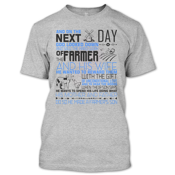 The Hard Work Of The Farmer T Shirt, I'm A Farmer's Son T Shirt