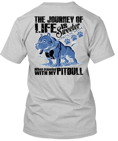 Traveled With My Pit Bull T Shirt, I Love Pit Bull T Shirt