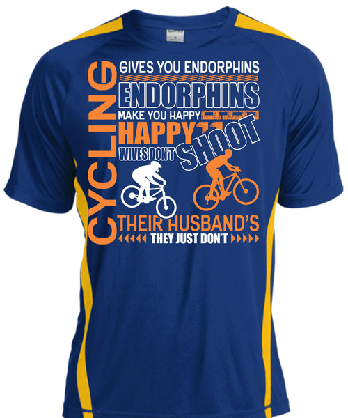 Cycling Gives You Endorphins T Shirt, Make You Happy T Shirt, Cool Shirt