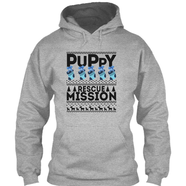 Puppy Rescue Mission T Shirt, Dog Merry Christmas T Shirt