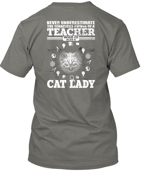 Power Of A Teacher T Shirt, Cat Lady T Shirt