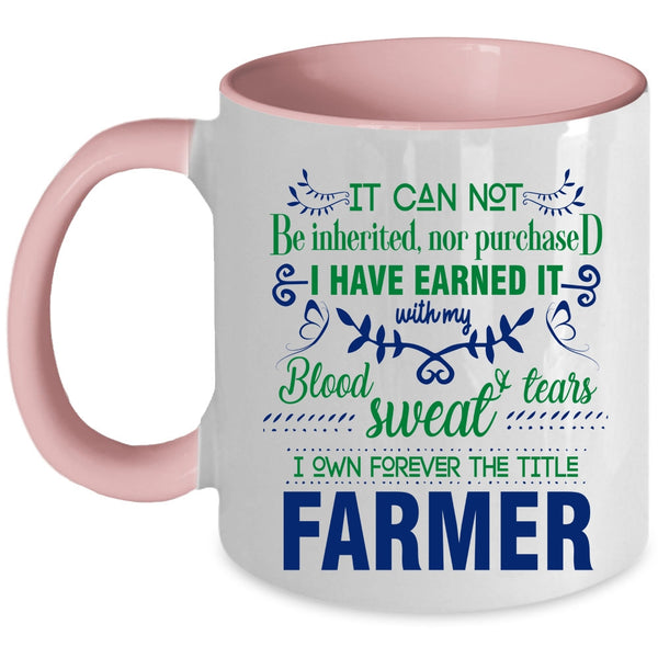 Cute Gift For Farmer Coffee Mug, Farmer Accent Mug