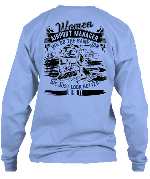 Women Aiport Manager T Shirt, I Love Manager T Shirt