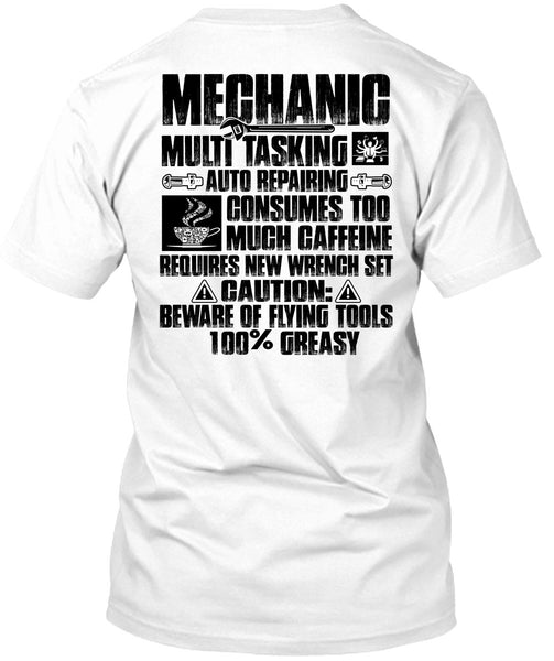 A black t-shirt with the shopify logo