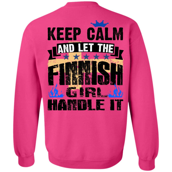 I Love Finnish T Shirt, Let The Finnish Girl Handle It Sweatshirt