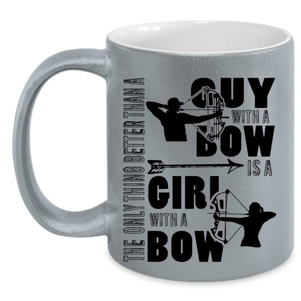 Girl With A Bow Coffee Mug, Guy With A Bow Accent Mug