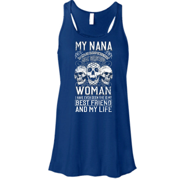 My Nana Is The Coolest Woman T Shirt, Awesome Nanny T Shirt, Cool T Shirt