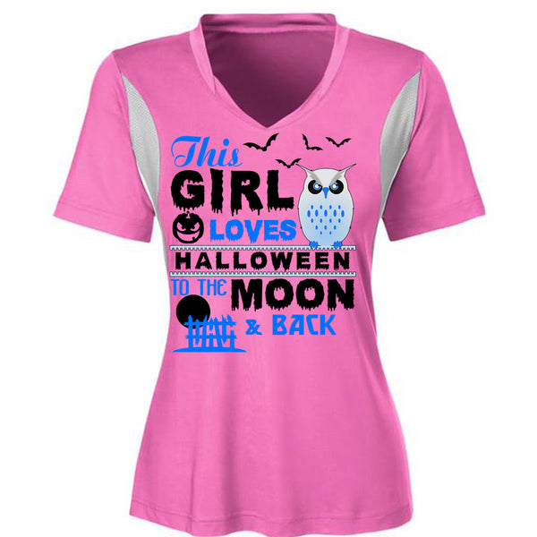 This Girl Loves Halloween To The Moon And Back T Shirt, Wait For Halloween T Shirt, Awesome T-Shirts