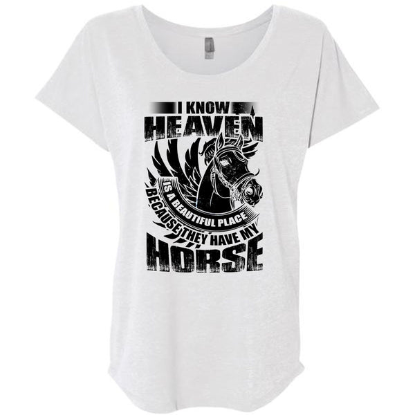 I Know Heaven T Shirt, I Love Equestrian T Shirt, Awesome T-Shirts