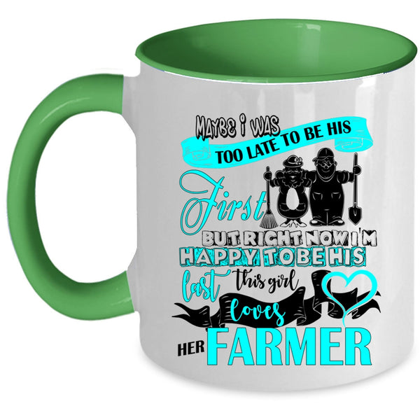 Cool Just Married Coffee Mug, This Girl Loves Her Farmer Accent Mug