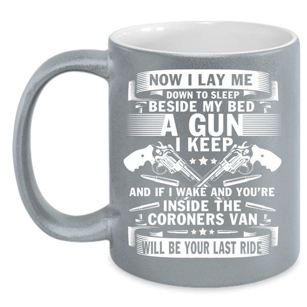 Now I Lay Me Down To Sleep Coffee Mug, Coroners Van Coffee Cup