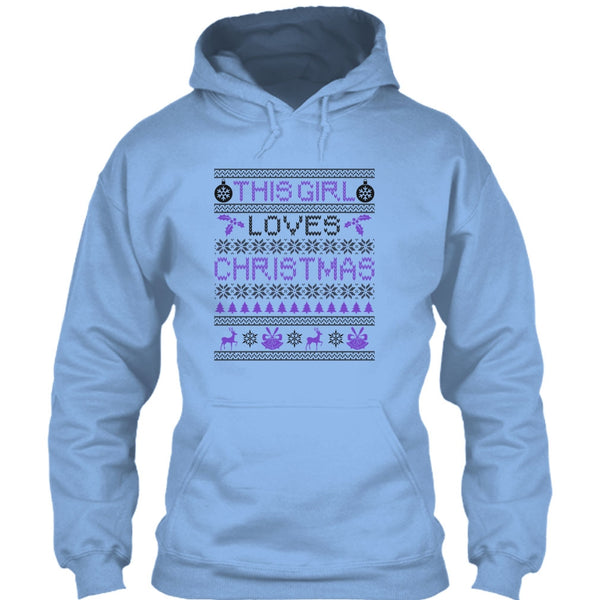 This Girl Loves Christmas T Shirt, Awesome Merry Christmas T Shirt