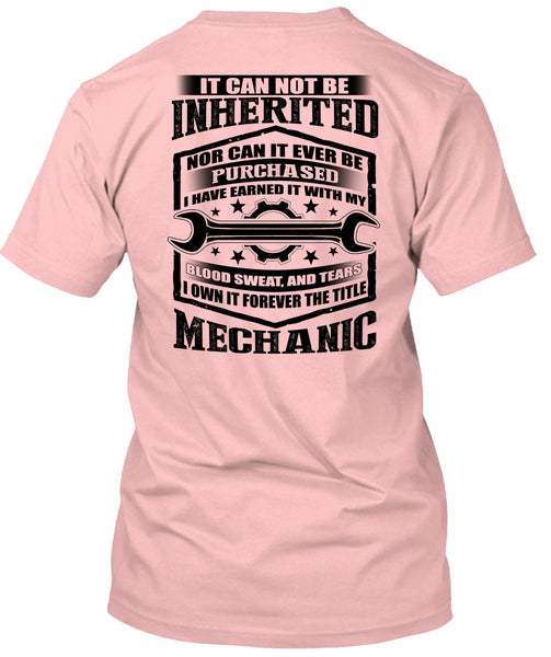 It Forever The Title Mechanic T Shirt, I Love Mechanic T Shirt