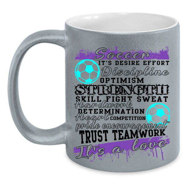 It's A Love Coffee Mug, Soccer Accent Mug