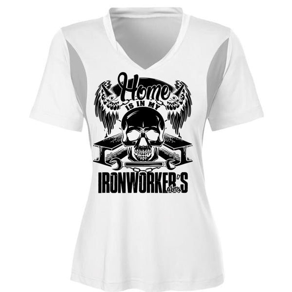 Home Is In My Ironworker's Arms T Shirt, I Love Ironworker T Shirt, Awesome T-Shirts