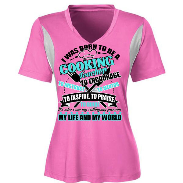 I Was Born To Be A Cooking Teacher T Shirt, I Love Cooking T Shirt
