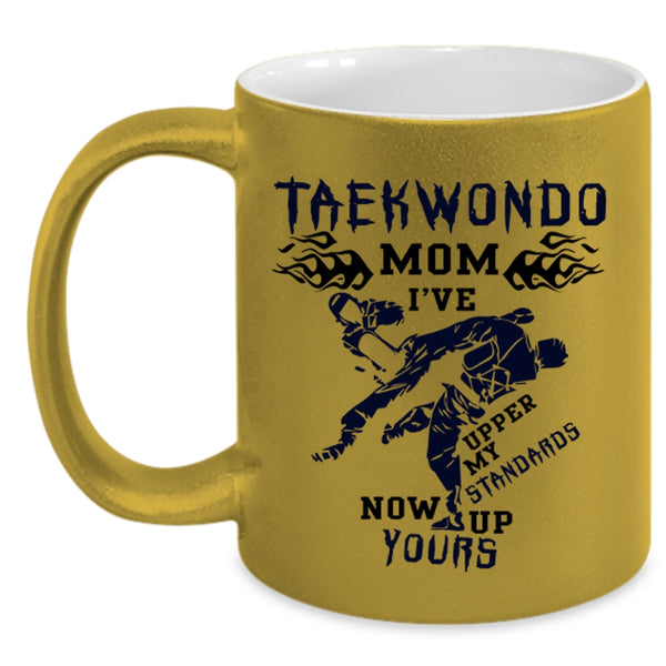 Best Gift For Mom Coffee Mug, Teakwondo Mom Accent Mug