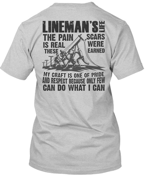 Lineman's Life T Shirt, I Love Lineman T Shirt
