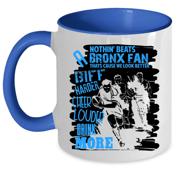 Sport Coffee Mug, Biff Harder Cheer Louder Drink More Accent Mug