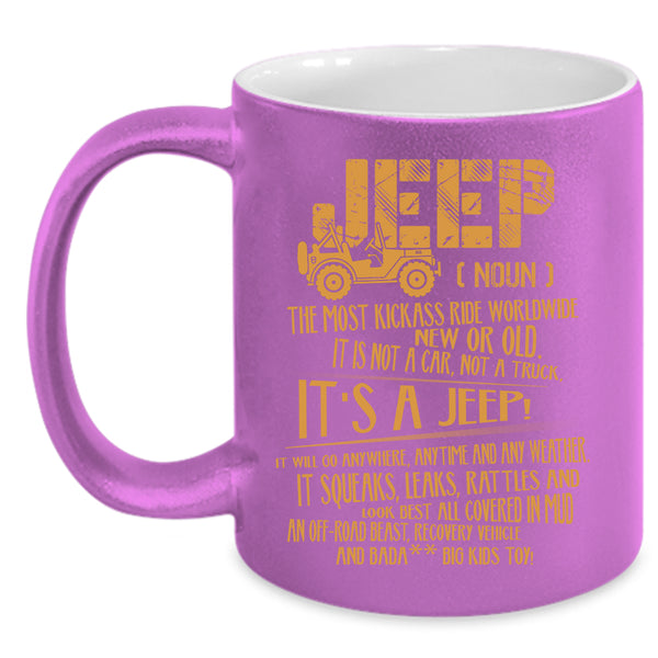 Jeep Coffee Mug, Cool Gift For Jeep Driver Coffee Cup