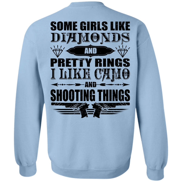 I Love Hunter T Shirt, I Like Camo And Shooting Things Sweatshirt