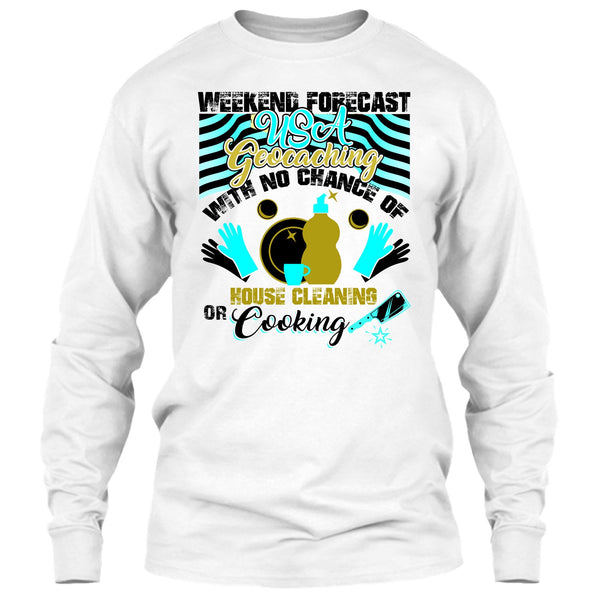 Weekend Forecast USA Geocaching T Shirt, USA Geocaching T Shirt