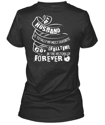 A black t-shirt with the shopify logo