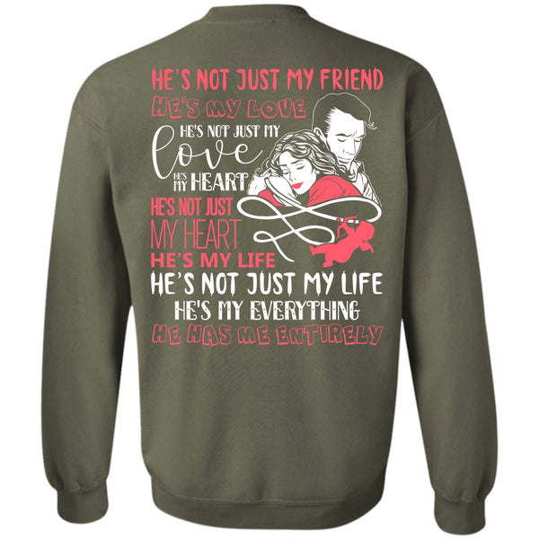 He's My Love T Shirt, I Love Wife Sweatshirt