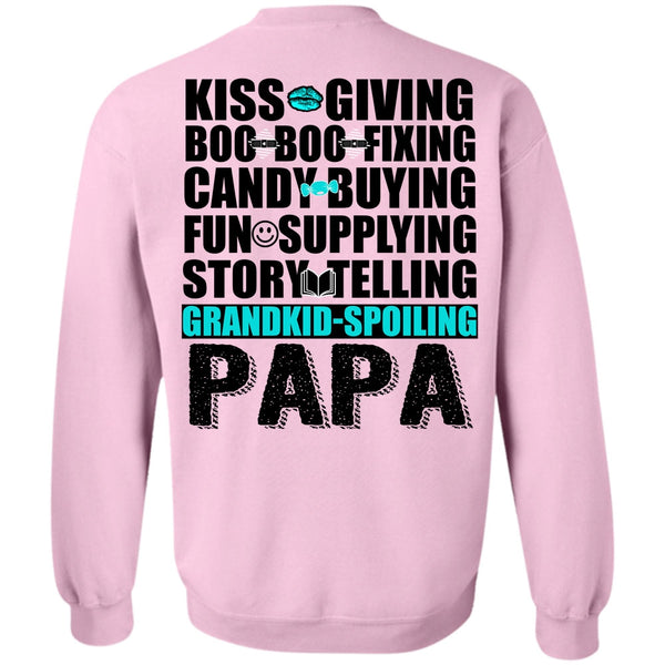 I Love Papa T Shirt, Grandkid-Spoiling Papa Sweatshirt