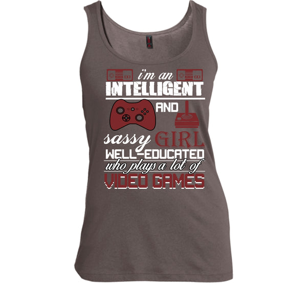 I'm An Intelligent T Shirt, Sasy Girl Well-Educated T Shirt, Cool T Shirt