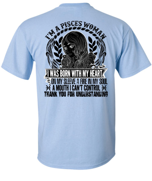 I'm A Pisces Woman T Shirt, I Love Pisces T Shirt