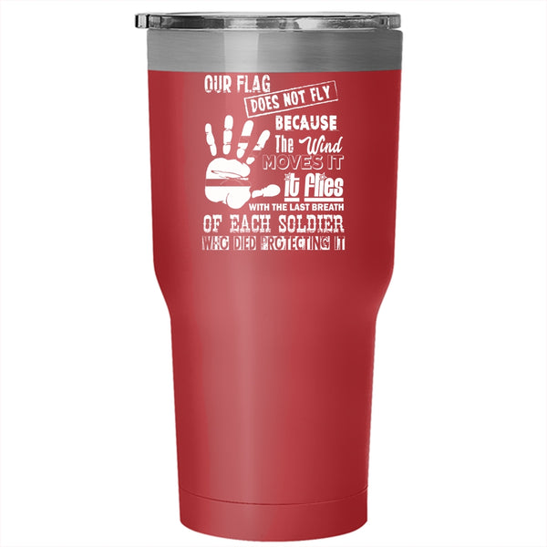 American Flag Tumbler 30 oz Stainless Steel, Cool Gift For Soldier Travel Mug