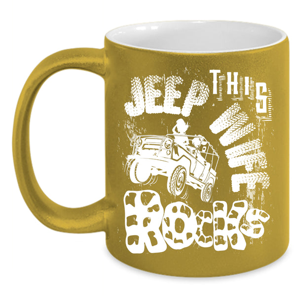This Jeep Wife Rocks Coffee Mug, Cool Just Married Coffee Cup